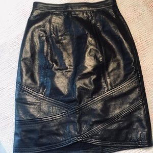 Unique Leather Skirt